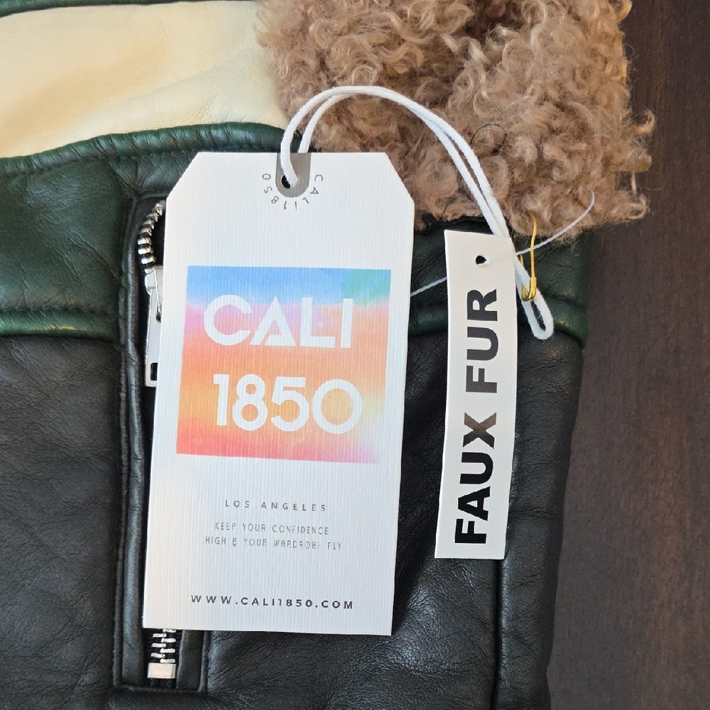 Cali 1850 Faux Fur Kids Vest Brown - Picture 2 of 6
